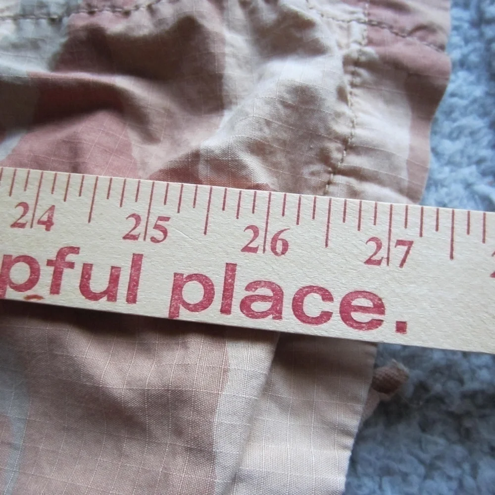 Free People shirt jacket Womens S Tan Camo‎ pockets button Y2K grunge hiking - Picture 16 of 17